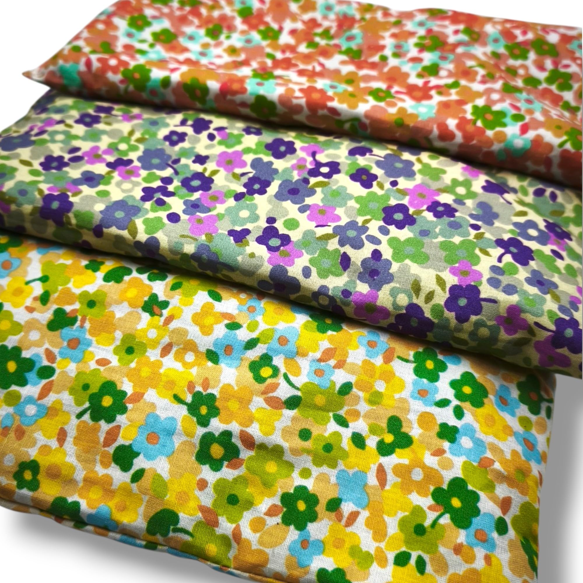 Cuscini per Gli Occhi Pack 6- Fiori 2026" | Semi di Lavanda e Riso | Yoga, Meditazione, rilassamento, Riposo oculare...
