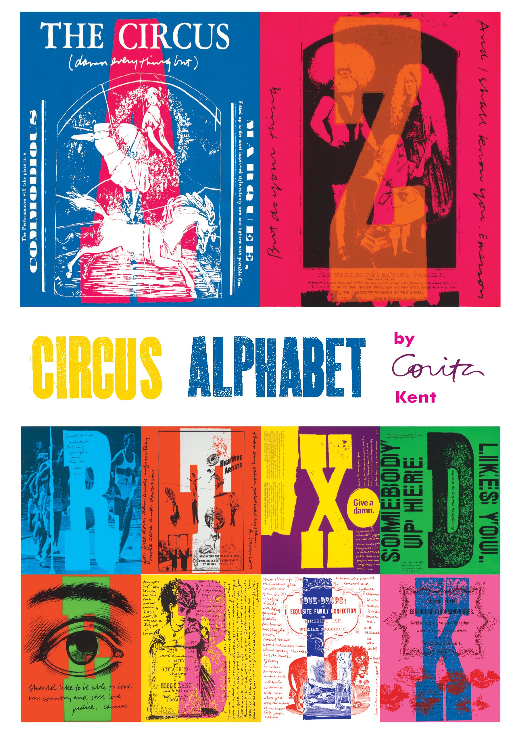 Corita Kent Circus Alphabet Design: Boxed Notecards