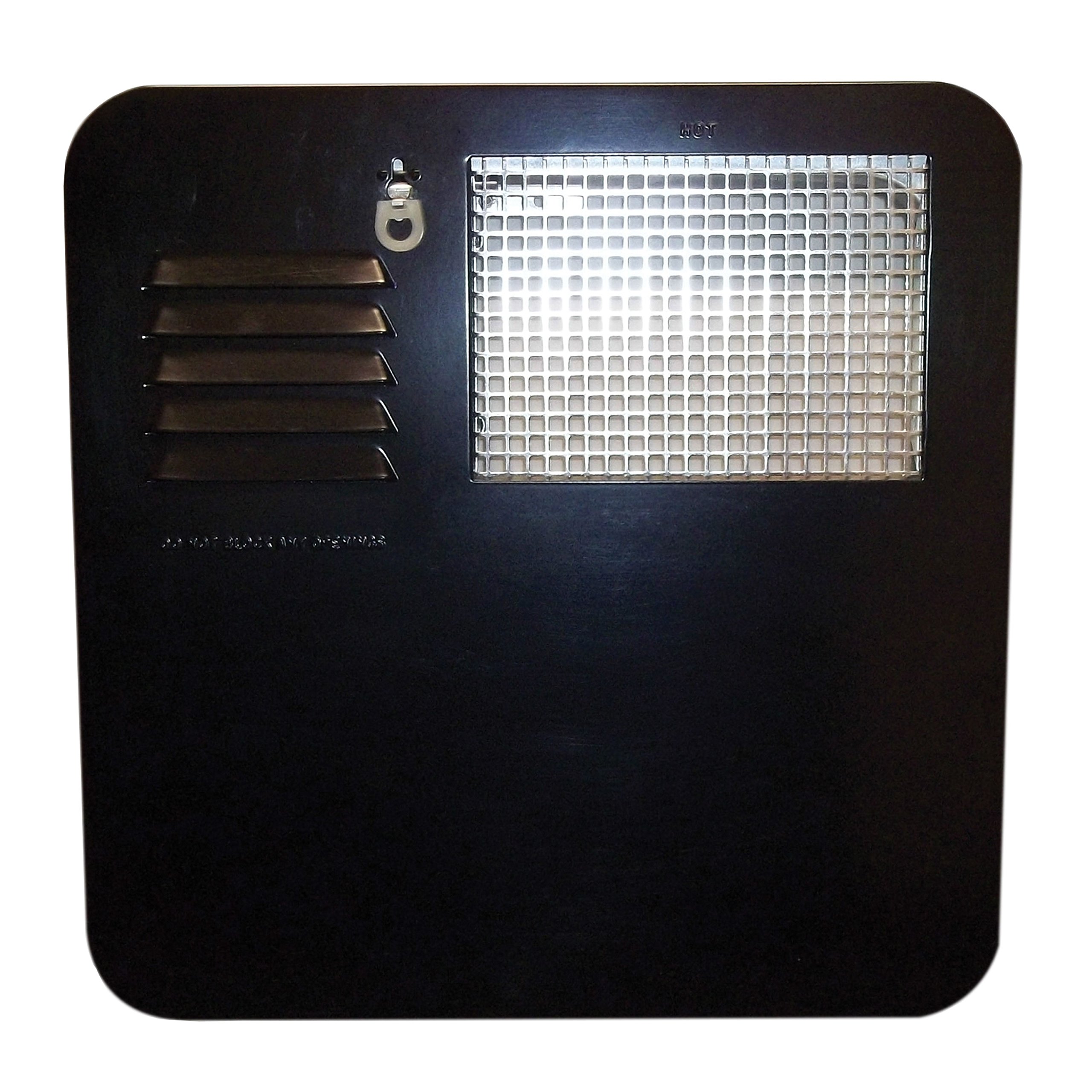 Suburban 6261AEB Radius Water Heater Access Door, Black - 4 & 6 Gallon