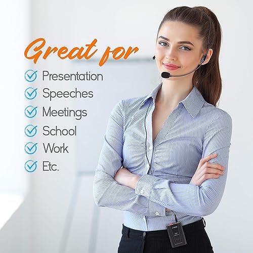 Miniatura 5 de Pyle sistema de micrófono inalámbrico con transmisor de petaca, de mano, micrófono de solapa y micrófonos con audífonos