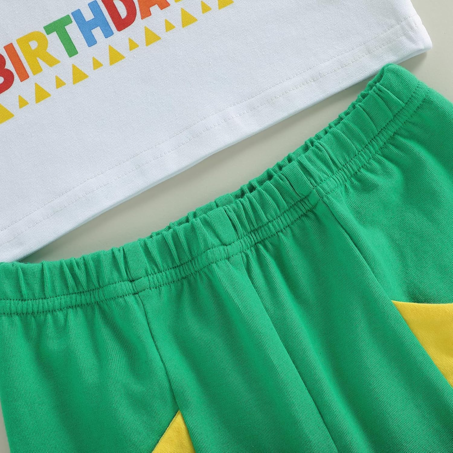 Fernvia Toddler Baby Boy Birthday Outfit 1st-5th Kids Shirt Tops + Shorts Set Dinosaur B-Day Party Summer Clothes - Image 6