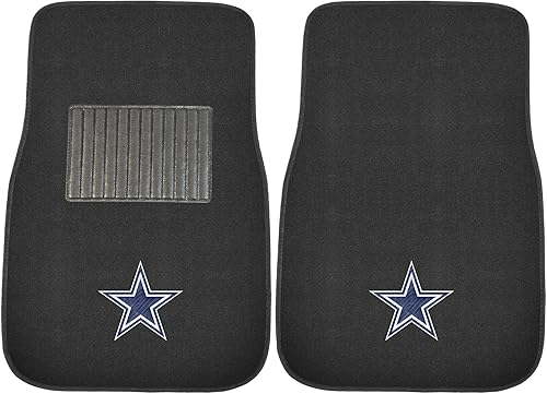 Vista 14 de FANMATS NFL-Teams - Juego de 2 alfombrillas bordadas para coche, unisex, para adultos Negro