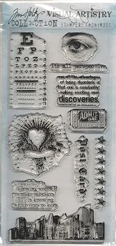 Tim Holtz Visual Artistry Collection City Central Clear Stamp Set
