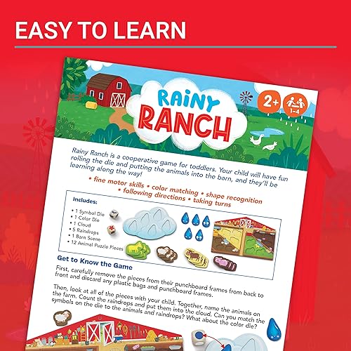 Miniatura 4 de Ravensburger Rainy Ranch - Juego cooperativo atractivo para niños pequeños - Desarrollo de habilidades - Flexibilidad para mentes en crecimiento -