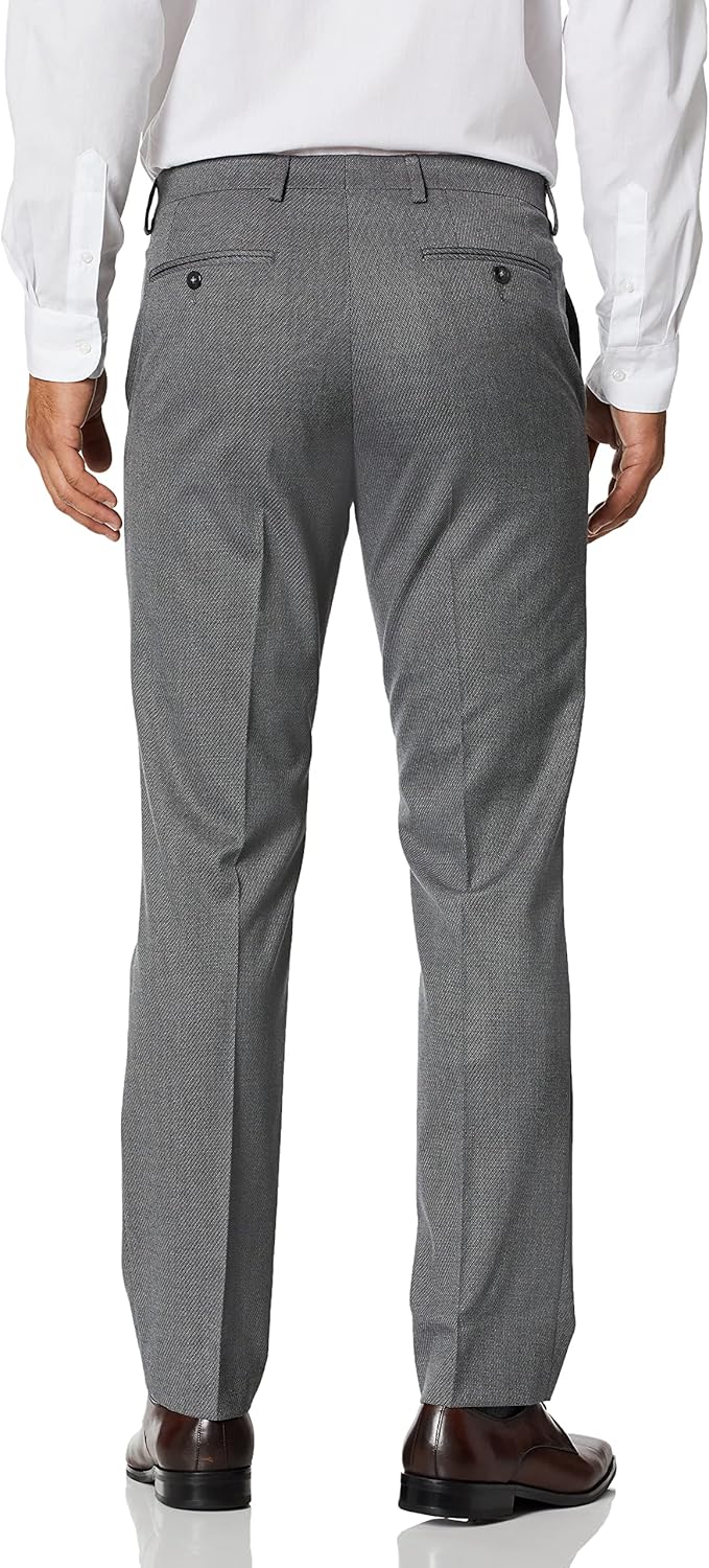 Vince Camuto Men's Slim Fit Suit Separates, Pant, and Vest, Grey Solid Jacket, 42W X 30L