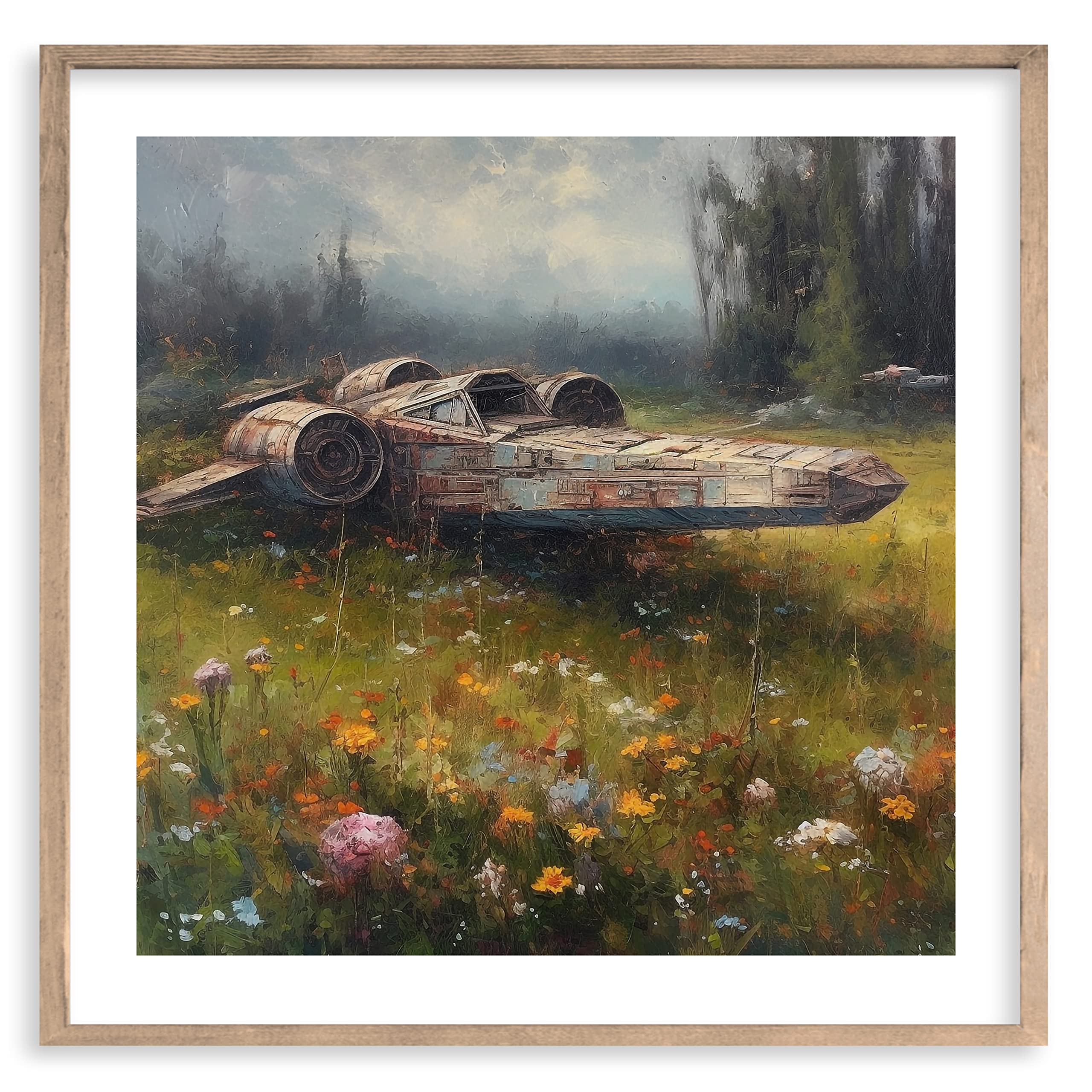 Star Wars Vintage Style Art Prints for Wall Decor - Premium Giclee for Home Decor - Aesthetic Antique Floral Oil Painting Style Wall Artwork Poster