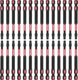 30 Pieces T25 3In. Impact Tough Magnetic #25 Torx Head Power Bits, S2 Alloy Steel T25 Screwdriver Bits Set