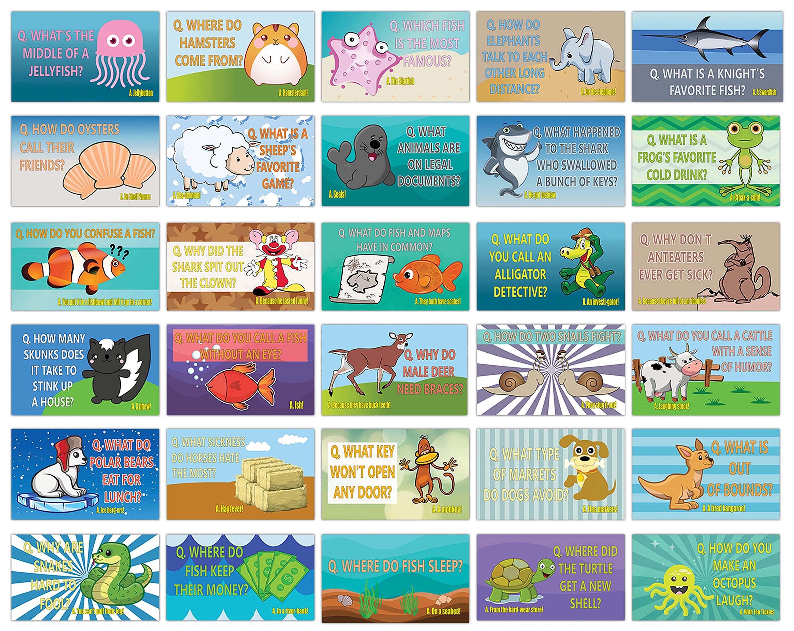 Buy Sea and Land Creatures Lunch Box Note Cards (60Pack) Cool and