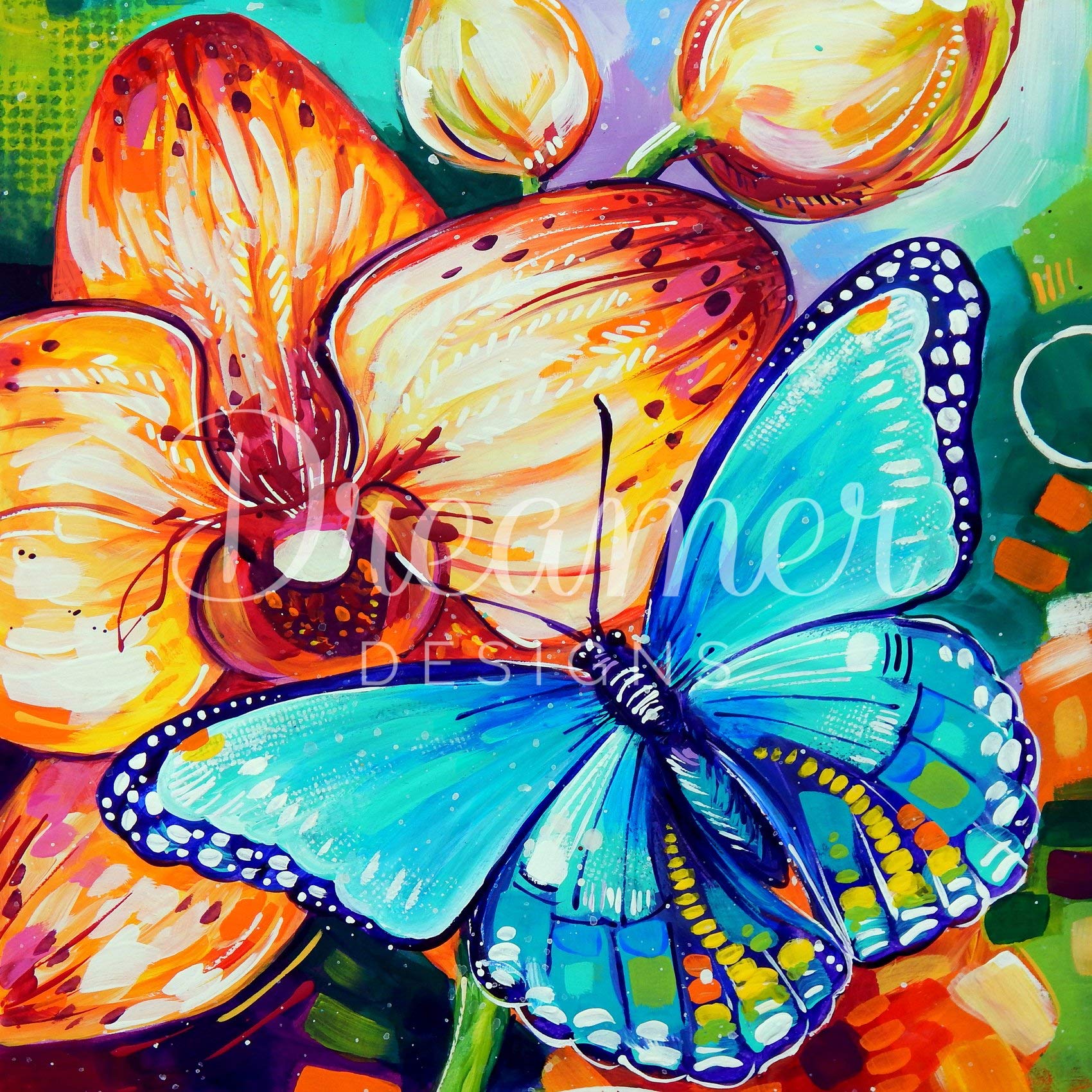 Dreamer Designs - Butterfly Orchid Fantasy, 5D Diamond Painting