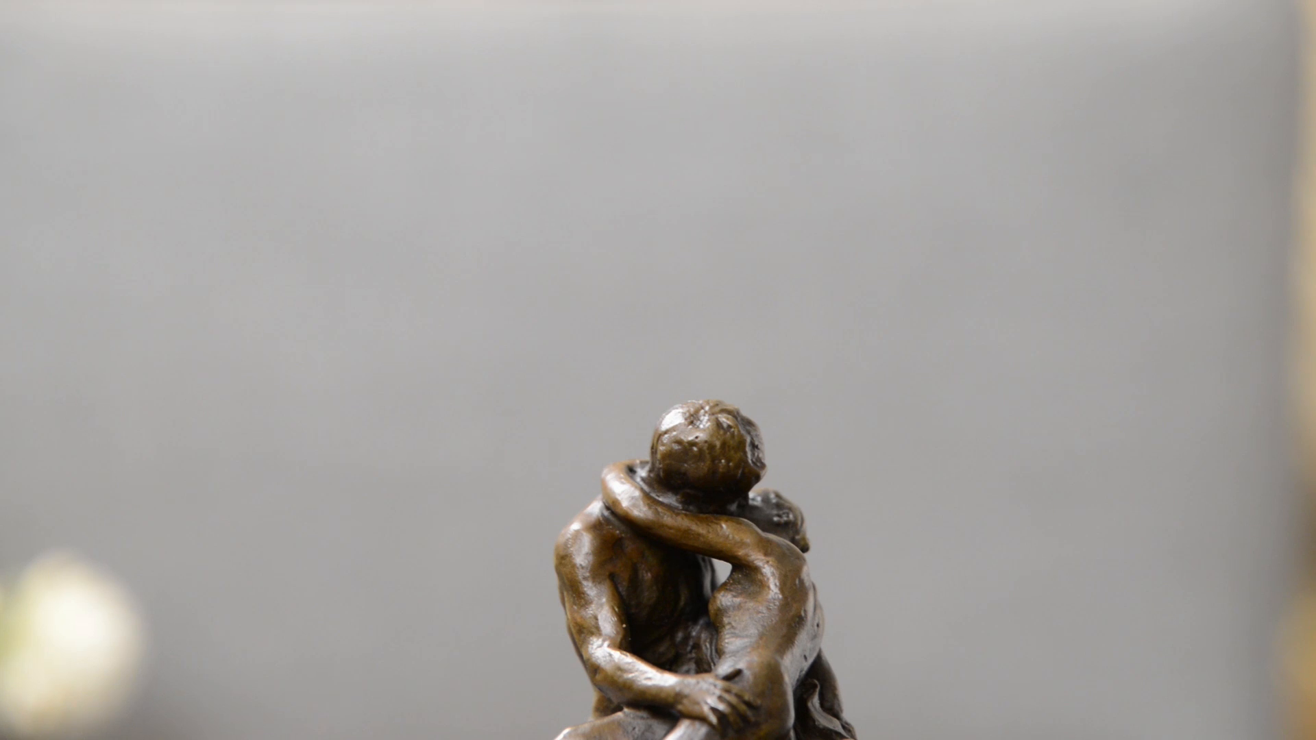 Estatua de Bronce The Kiss Figura Decorativa Rodin miniatura 6