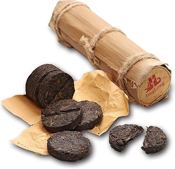Jinglong Ripe Puerh Tea  Pu-erh in Bamboo Leaf Tube  100 Cups, 200g