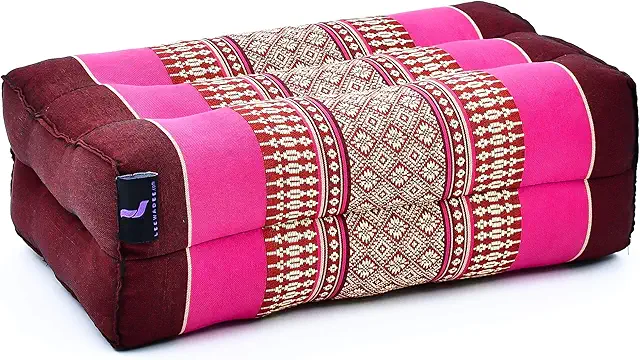 Cojín de Yoga Pequeño LEEWADEE – Almohada de Meditación y Pilates con Kapok Natural