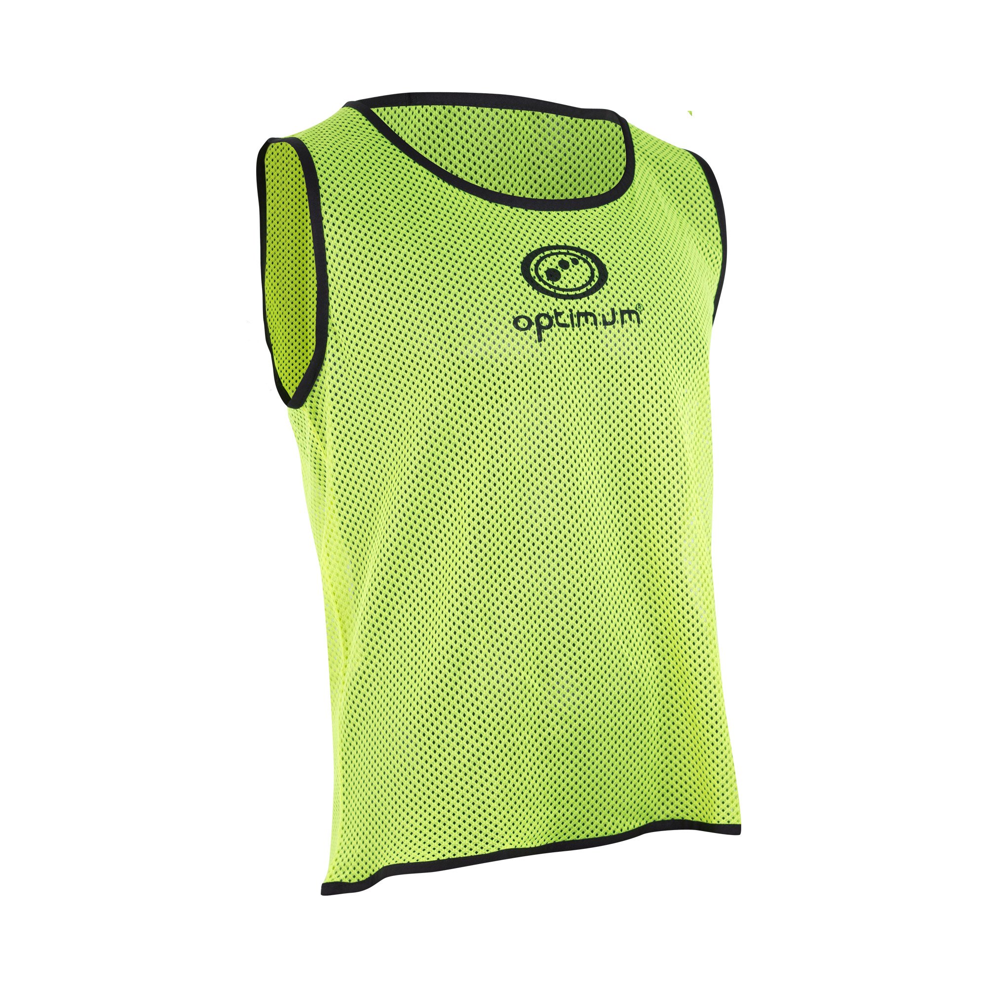 Optimum Unisex Training Bib - Pro Grade Mesh Polyester, Vibrant Anti-Sweat Multi-Sport Bib for Football, Rugby, & Other Activities - Yellow, Medium