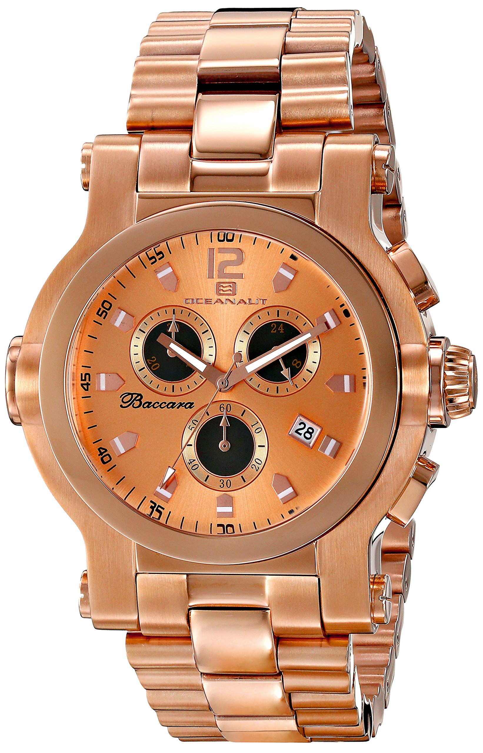 Men's OC0825 Baccara XL Analog Display Quartz Rose Gold Watch