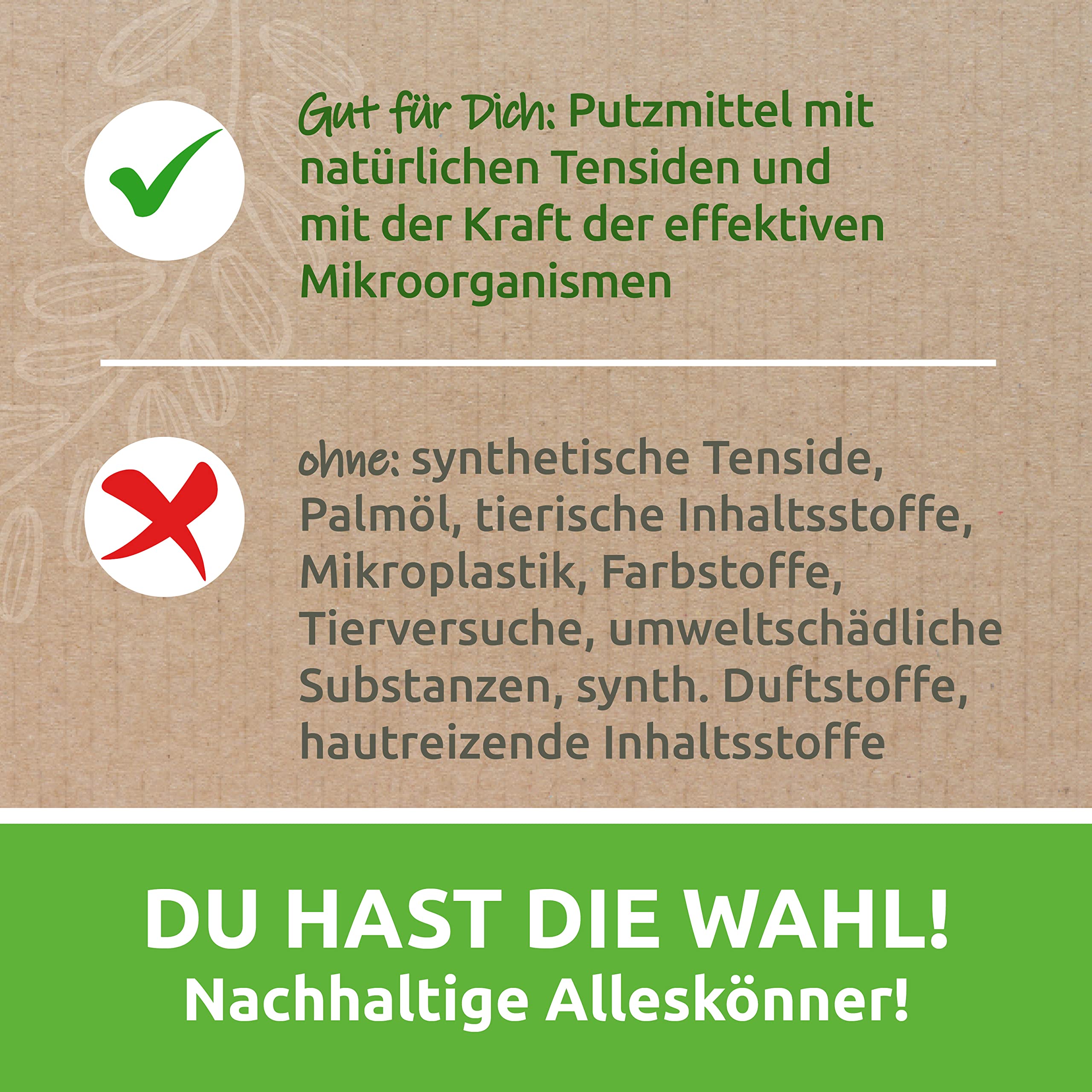 Fischer's EM-Chiemgau®Reinigungsset – Probiotische Reinigung für Haushalt – umweltfreundliches Starter-Set mit EM-Mikrorein, EM-blond, Kalklöser, EM-Spülmittel & Sprühflasche - natürlich & ökologisch