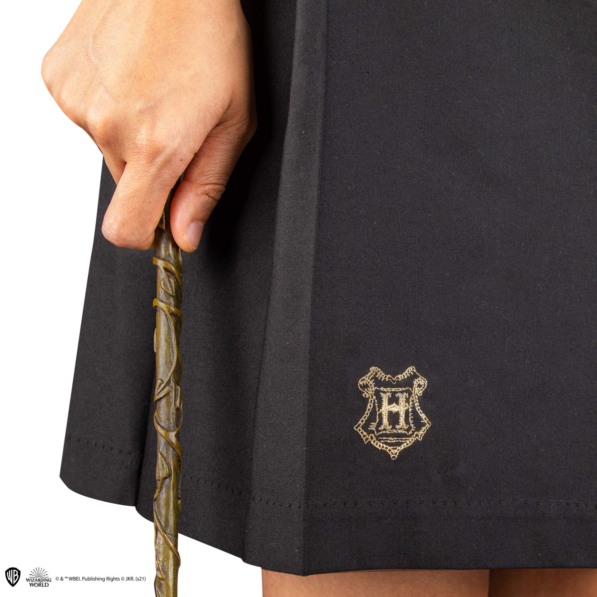Cinereplicas Falda de estudiante Hermione - Harry Potter - Falda Informal Unisex Adulto Negro Tiro medio EU Large