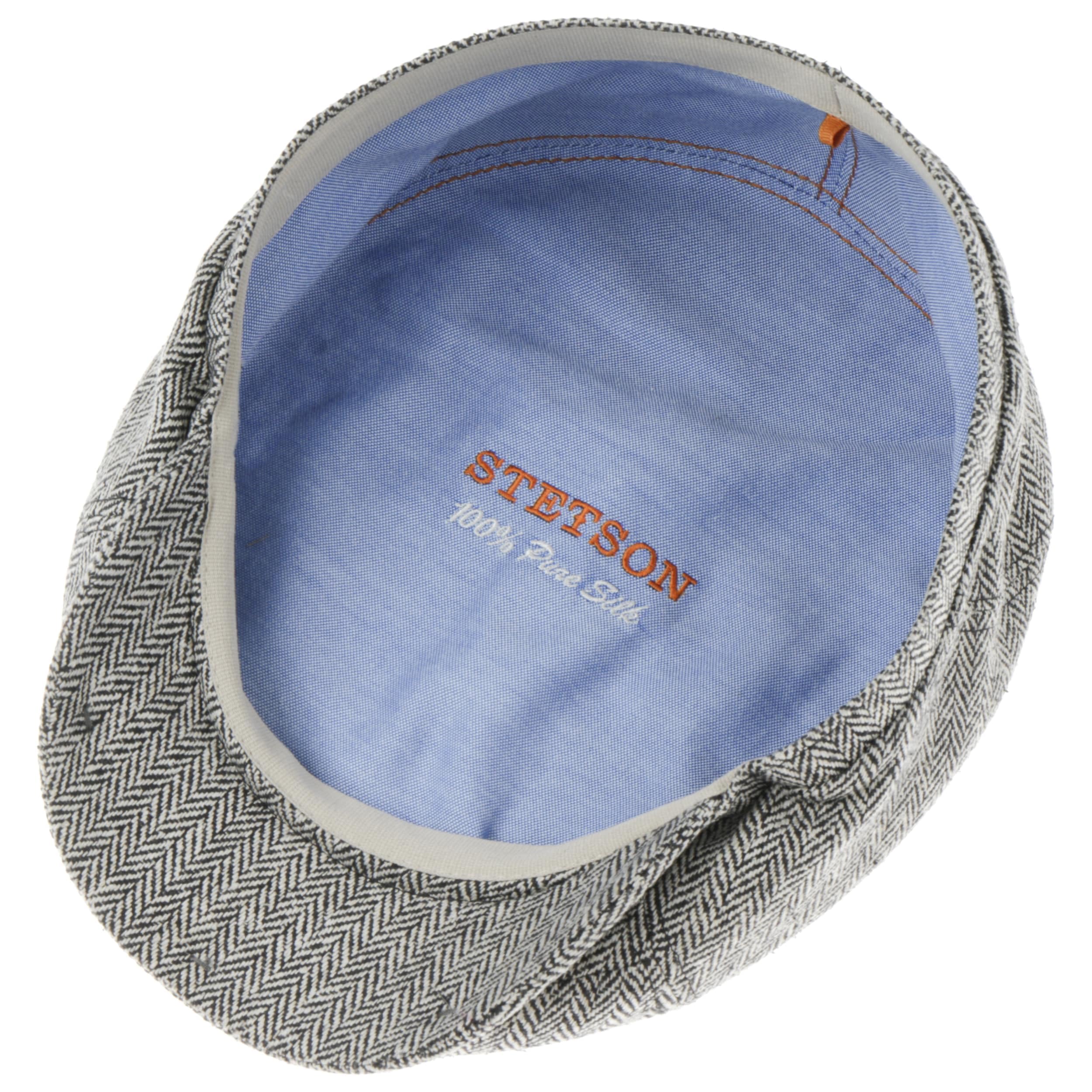 Stetson Milner Flatcap Herren 100% Seide Baumwollfutter UV-Schutz Elegante Schiebermütze