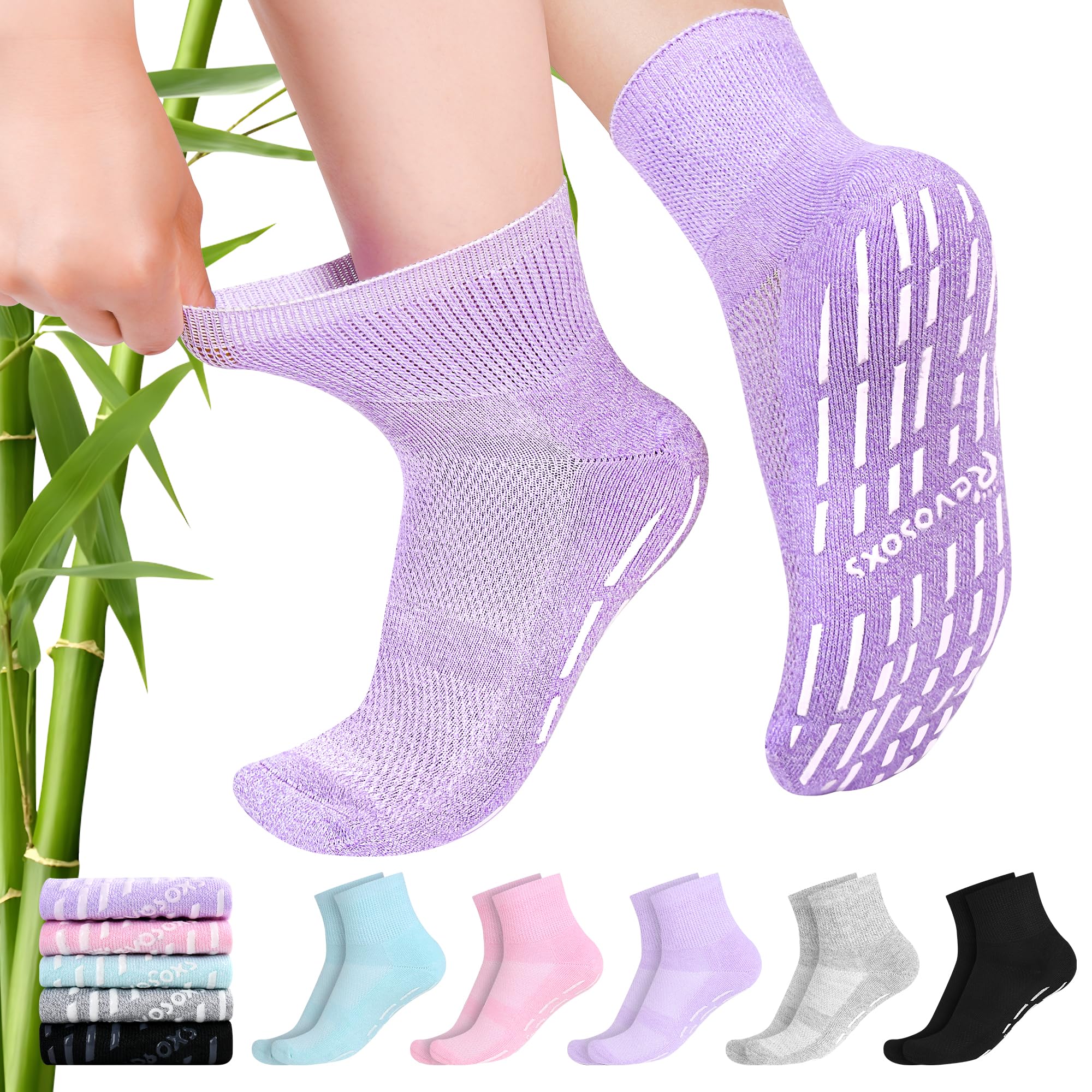 Revosoxs Hospital Socks with Grips