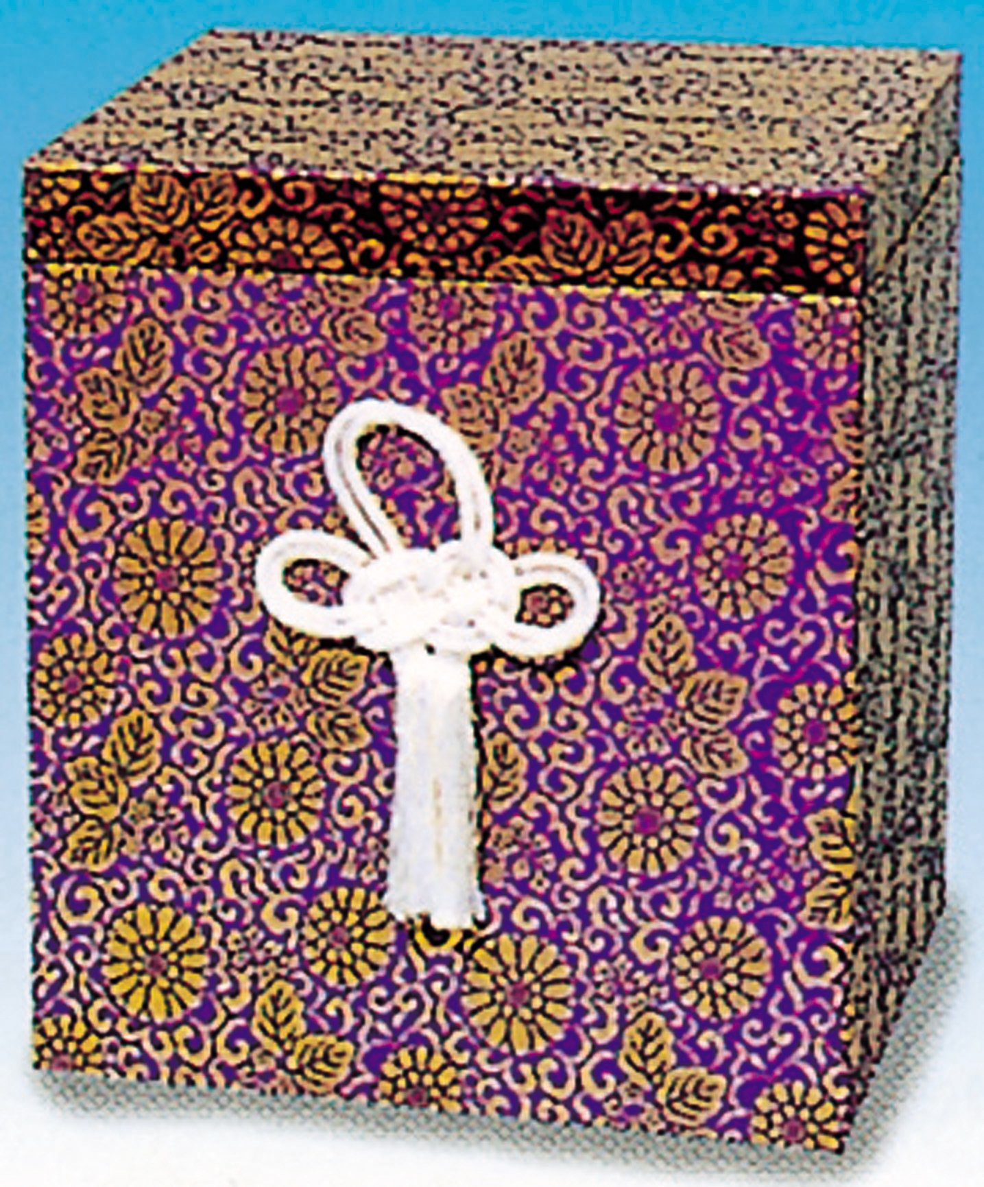 Setomono Honpo Urn Nukinashi Box (Purple) [For 7 Square Urns