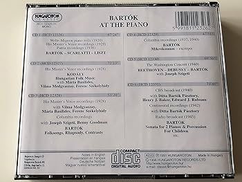 Amazon.co.jp: Bartok at the Piano: ミュージック