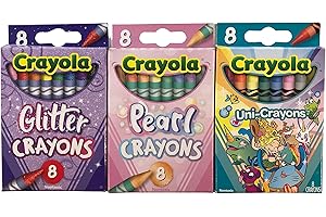 Confetti, Sparkle, and Shimmer Crayons