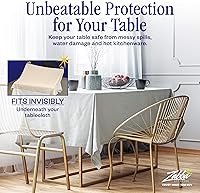 Vista 2 de Innovee Revolutionary protector de mesa contra derrames y calor, primera calidad, reverso de franela, queda plano sin arrugas, corte para adaptarse