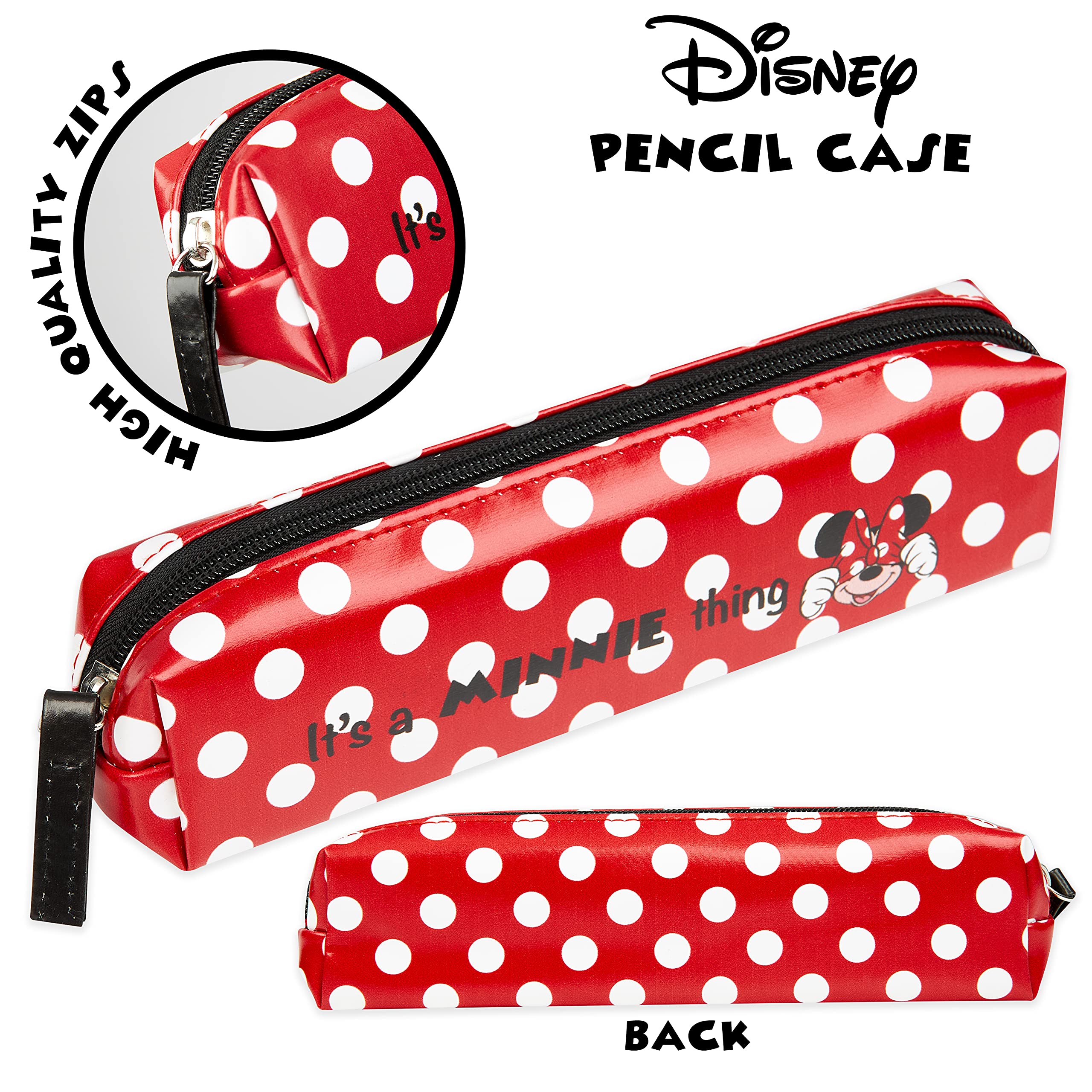 Set Cancelleria Minnie Mouse - Rosa, Con Matite, Penna E Astuccio