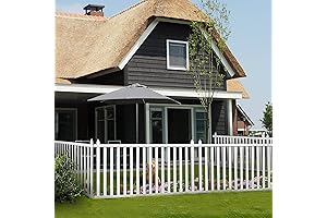 Elevens White Picket Fence for Front Yard