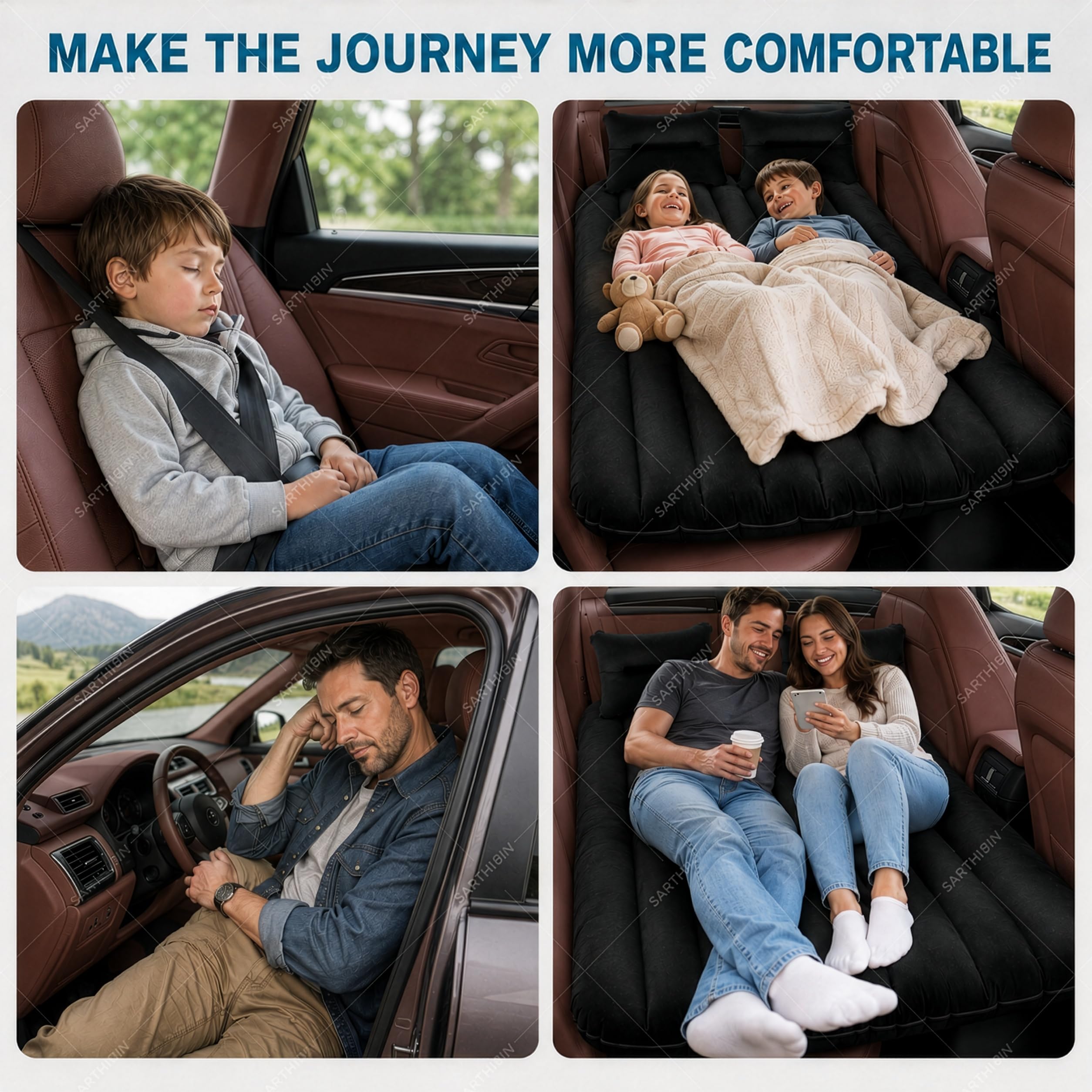 Elite Inflatable Car Bed - Electric Pump Included -9 Elite Inflatable Car Bed - Electric Pump Included -9