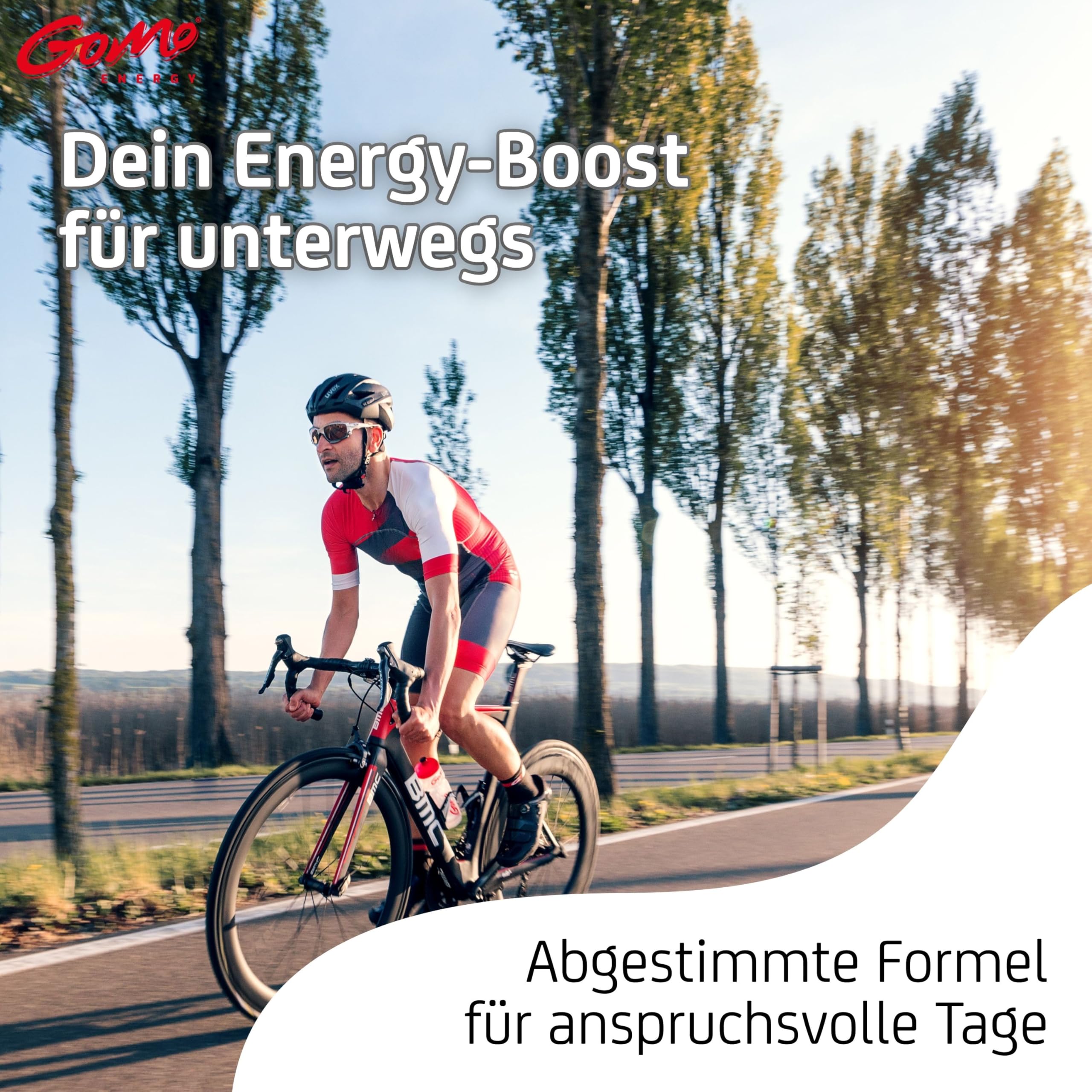 GoMo ENERGY® Energiegetränk ohne Zucker I Wachmacher mit L-Carnitin, Koffein, Vitamin-B-Komplex hochdosiert I Getränkepulver mit beerigem Holunder Geschmack I INTENSE VITALITY (100 Stk)