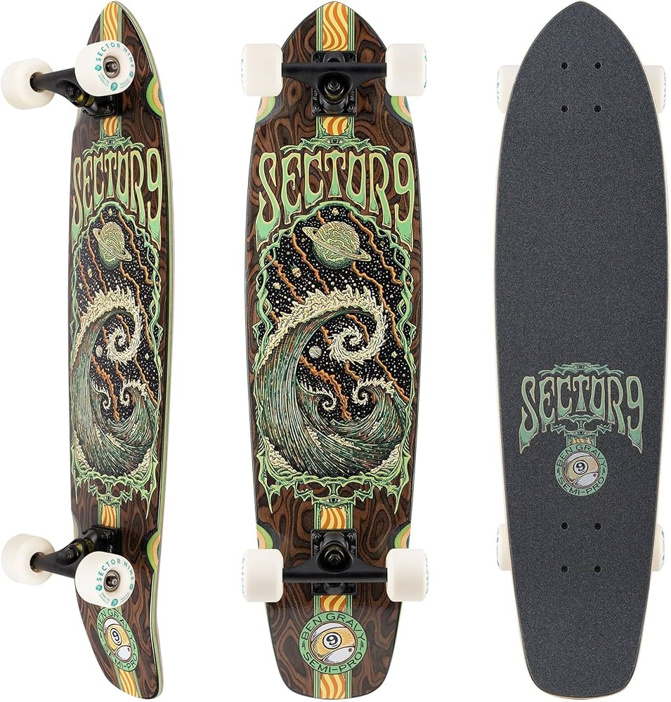 Amazon.com : Sector 9 Ben Gravy Cosmos Strand Complete Longboard