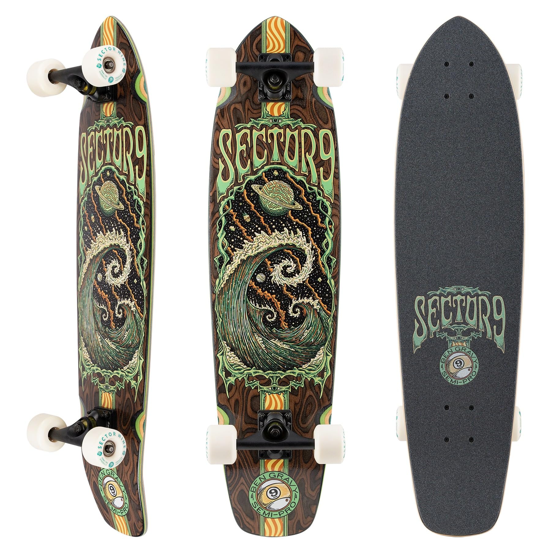 Sector 9 Ben Gravy Cosmos Strand Complete Longboard Skateboard - Factory Direct