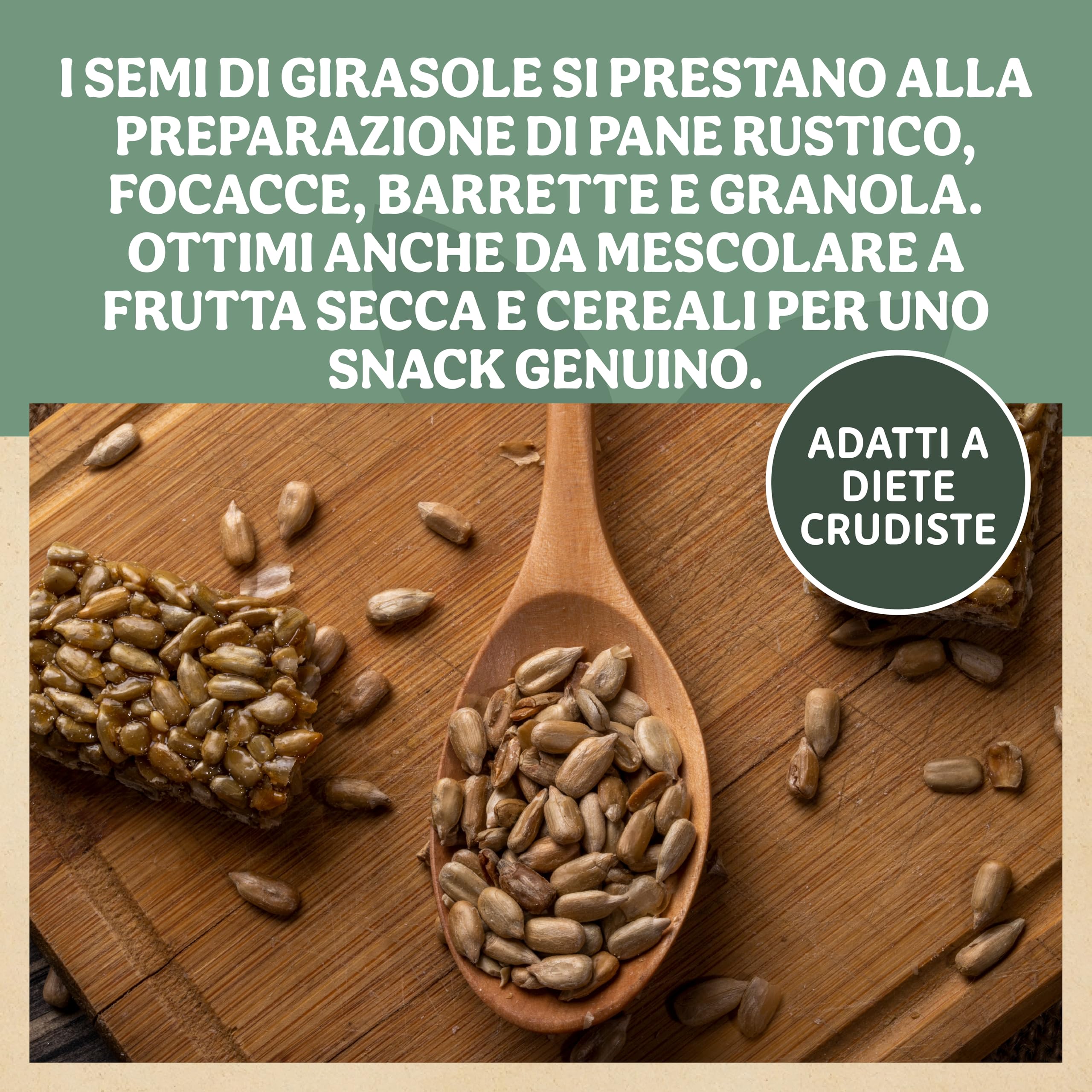 Probios Semi di girasole Biologici - Ricchi di Fibre e Minerali - Semi Girasole Crudi Commestibili - Vegani - Confezione da 5 kg