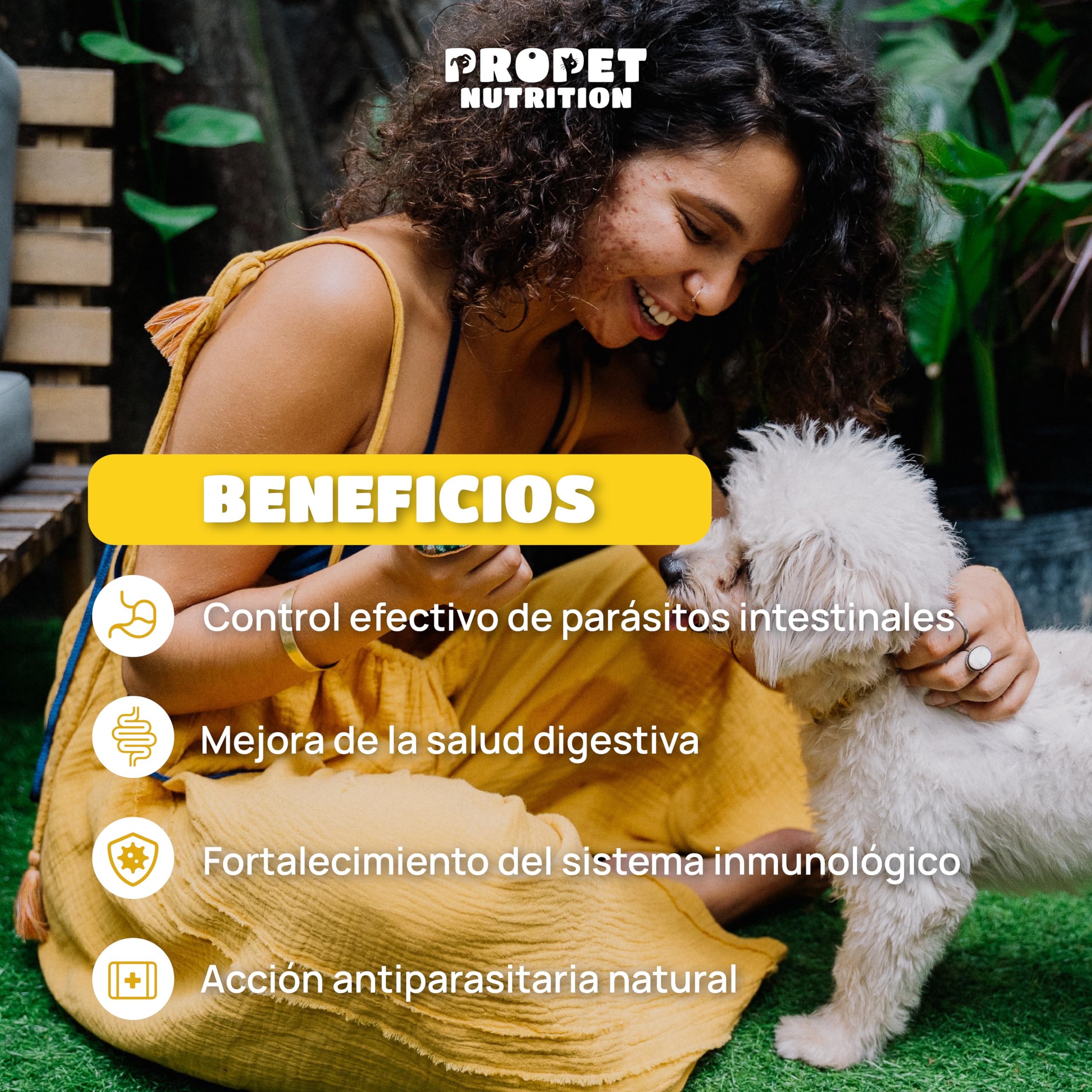 Desparasitante Perros. 12 Plantas de Rápida Absorción y Eficacia. 120 Dosis. Elimina y Previene. 100% Natural. Incluye Probioticos y Vitaminas. Pastillas Desparasitar Perros Interno. Amplio Espectro