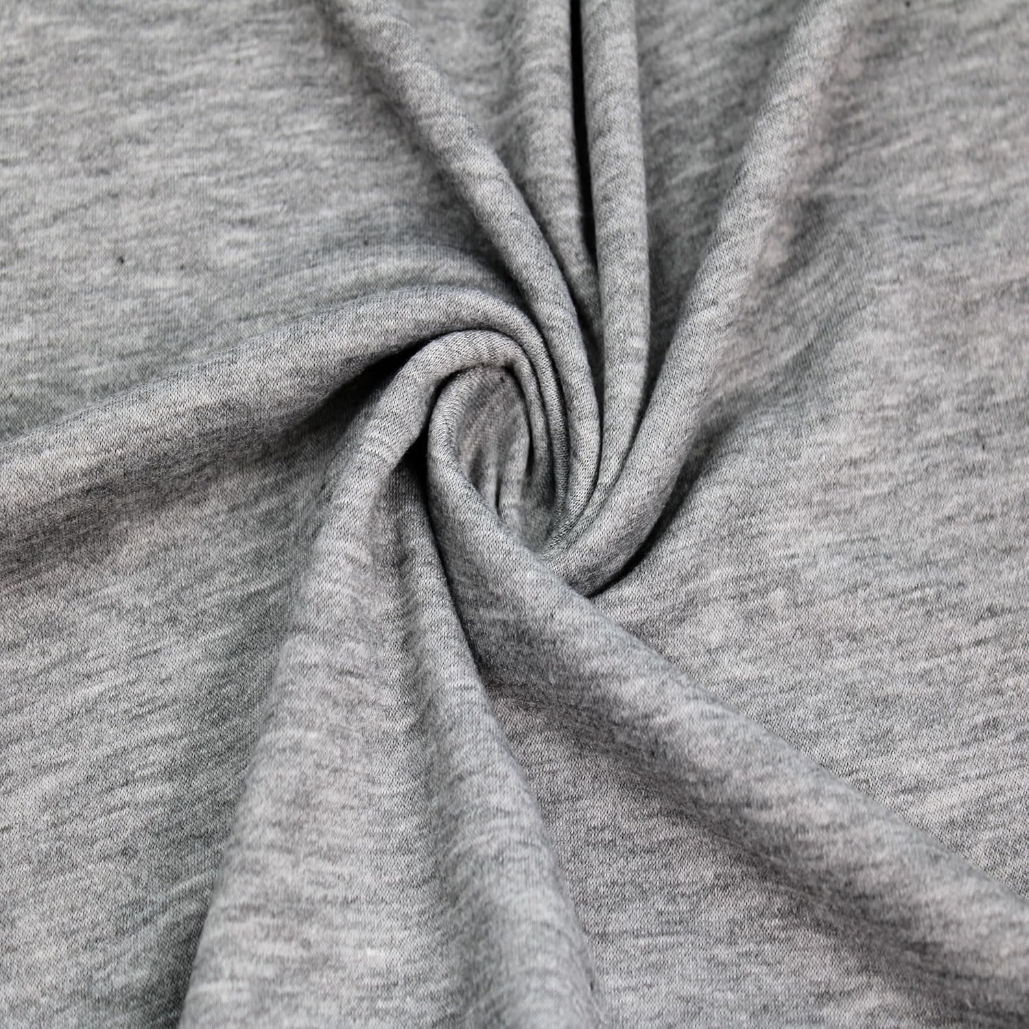 60" Wide Poly Spandex French Terry Brushed Fabric (210 GSM), Medium Weight, 4-Way Stretch, Soft & Warm - Great for Apparel, Hoodies, Sweatshirts, Joggers & DIY