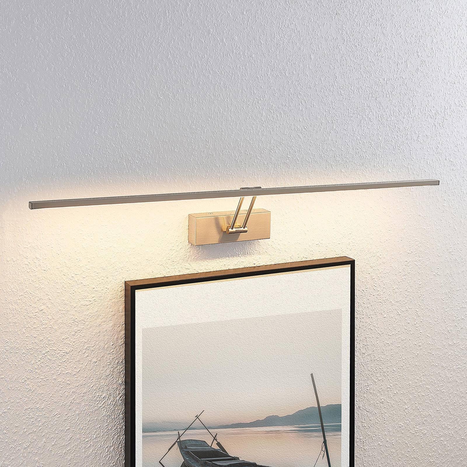 Lucande LED Wandleuchte, Wandlampe Innen 'Thibaud' (Modern) in Alu aus Metall u.a. für Wohnzimmer & Esszimmer (1 flammig,) - Bilderleuchte, Wandstrahler, Wandbeleuchtung Schlafzimmer/Wohnzimmer
