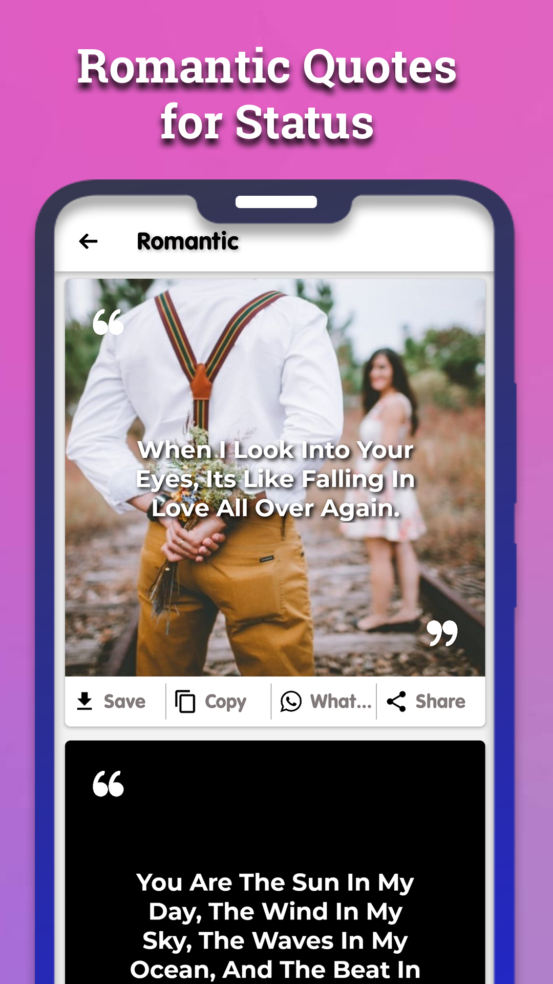 Status Quotes Image creator App on Amazon Appstore