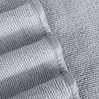 Vista 4 de POLYTE Toalla de mano de microfibra de secado rápido, sin pelusas, 16 x 30 pulgadas, juego de 4 (gris)