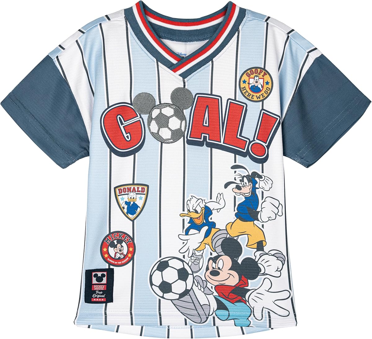 Camiseta de fútbol de malla, tallas de niño pequeño a niño grande (2T - 18-20)