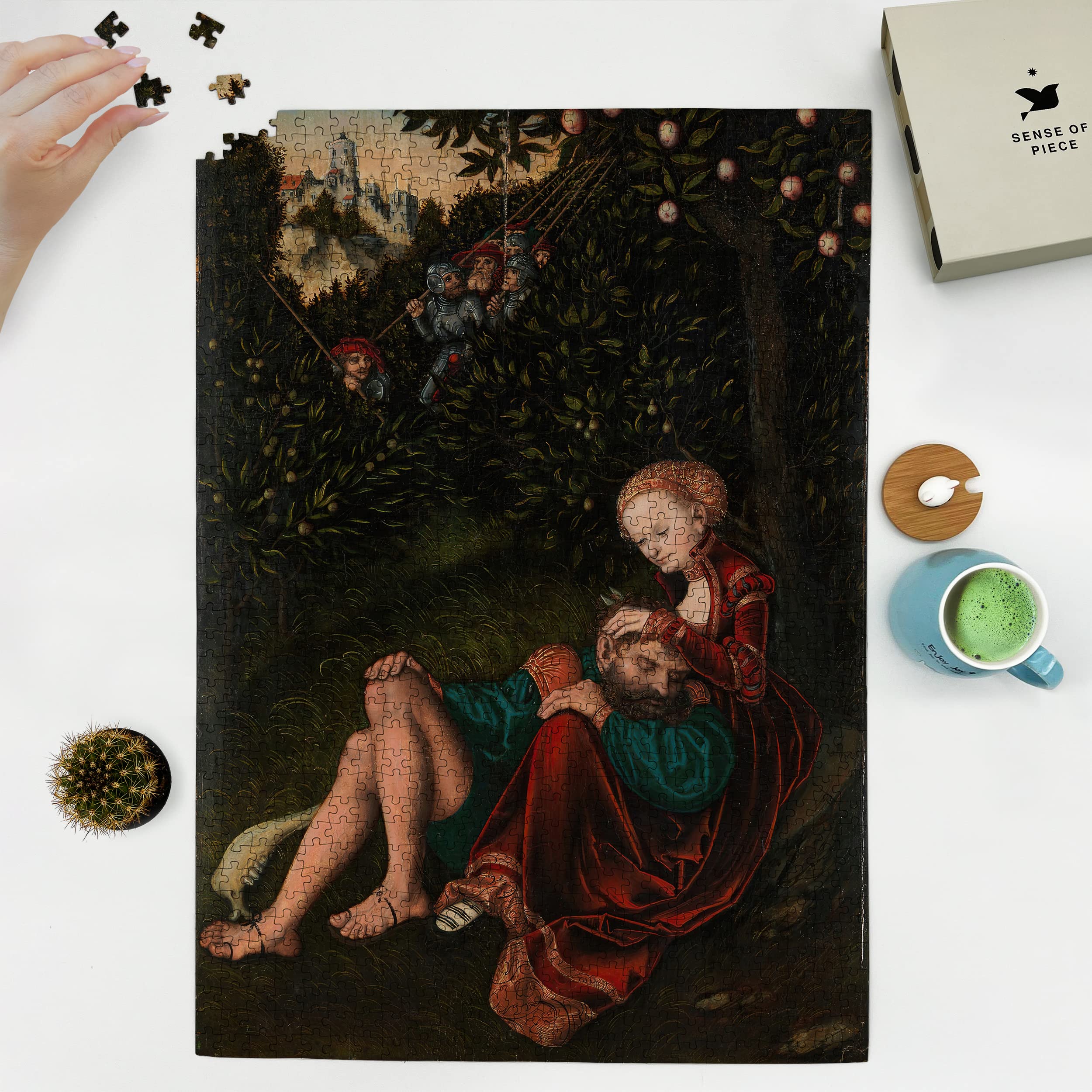 1000 Piece - Museum Jigsaw Puzzle: Samson and Delilah ca. 1528–30|by Lucas Cranach The Elder|Religious Art |Bible Subject|Christian Fine Art Painting