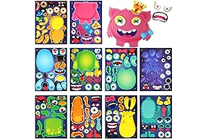 Halloween Monster Stickers: Unleash Your Imagination with Customizable Monster Creations