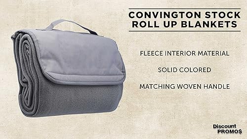 Miniatura 3 de DISCOUNT PROMOS Juego de 10 mantas enrollables de pícnic, paquete a granel, gran manta al aire libre para camping, picnic, playa, deportes,