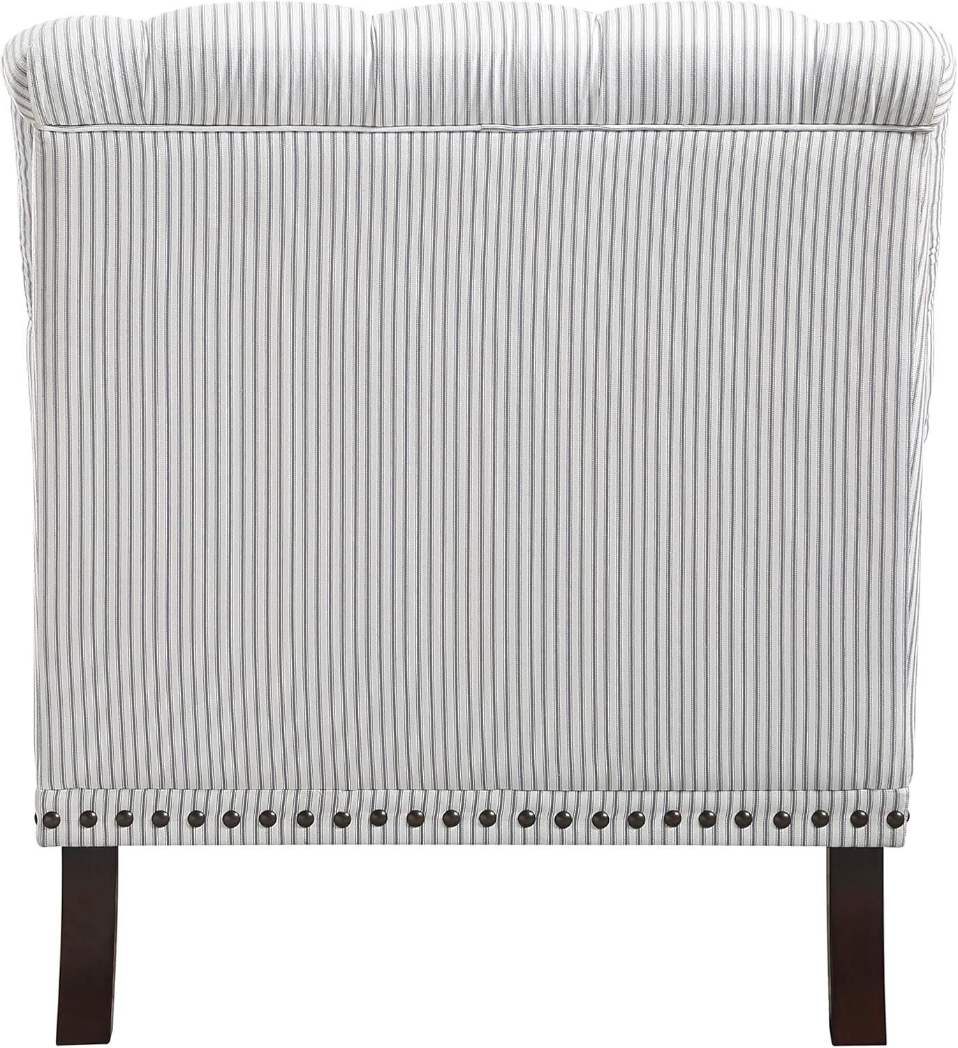 Lexicon Elwell Fabric Accent Chair, Gray/White