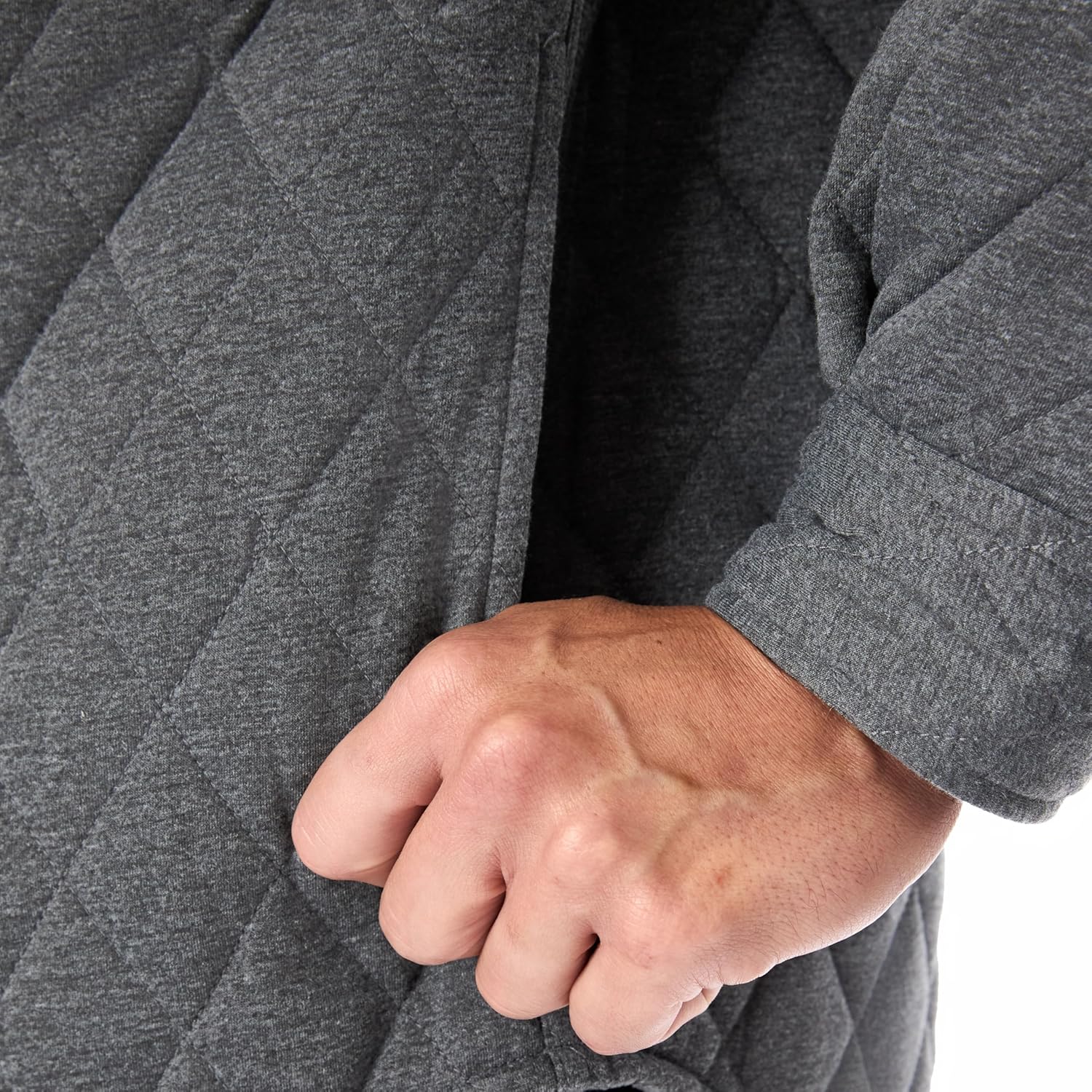 Smith's Workwear Snap Closure Diamond Quilted Knit Shirt-Jac - Image 5