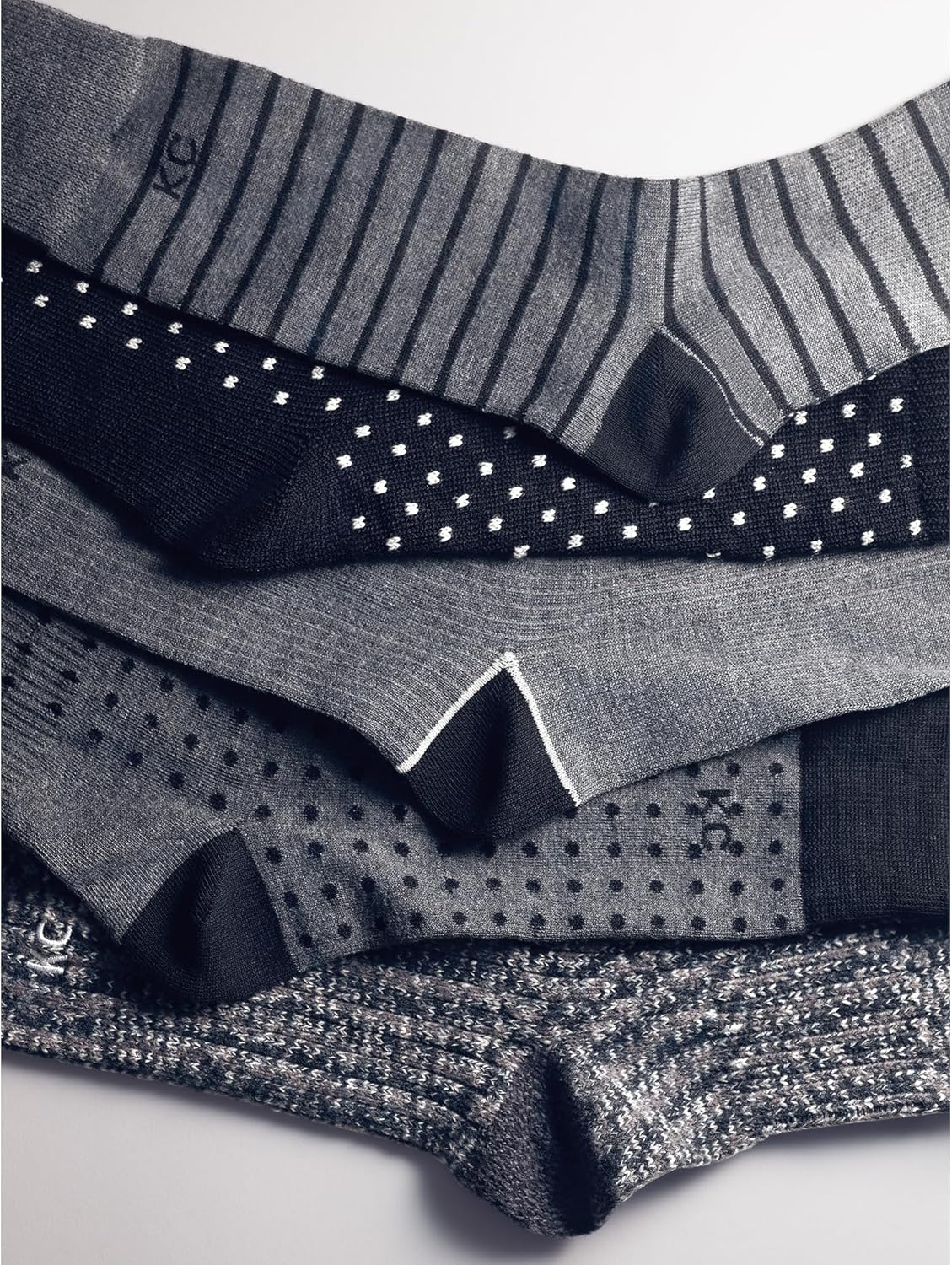 Kenneth Cole Mens Dress Socks Classic Comfort Breathable Assorted Patterned Easy Care Crew 4 Pair Pack - Image 8