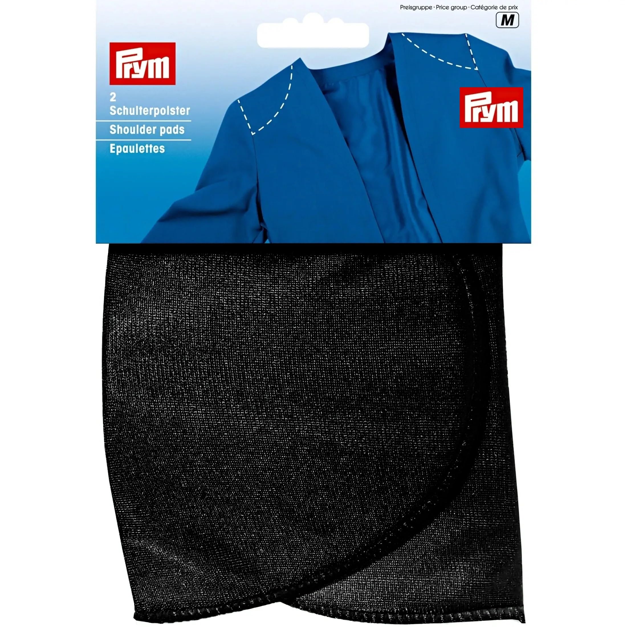 Prym Black Set In Shoulder Pads