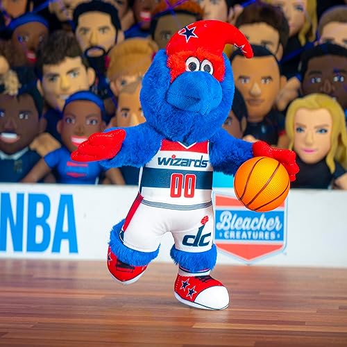 Miniatura 4 de Bleacher Creatures Washington Wizards G-Wiz - Figura de peluche de mascota de la NBA de 10 pulgadas, una mascota para jugar o exhibir