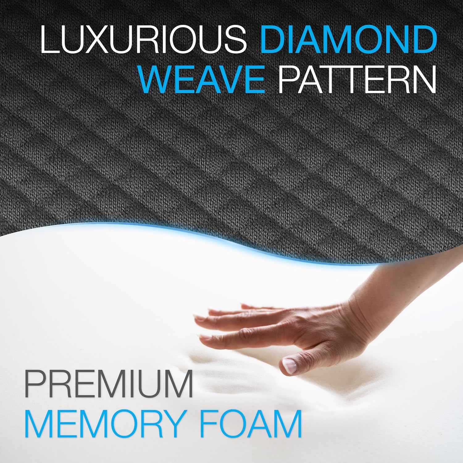 Brookstone - Luxurious Lumbar Support Pillow for Car or Office Chair, Back Cushion with Premium Grade Memory Foam, Breathable and Washable Cover, Adjustable Strap - Image 5