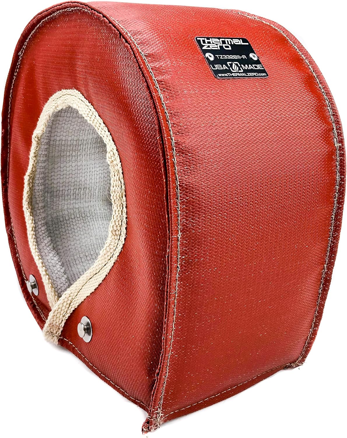 Thermal Zero RED UNIVERSAL T6 Turbo Blanket Holds 2400 degrees. MADE IN USA unlike the rest. Fits most T6 turbochargers including Garrett, Precision, Turbonetics DETROIT DIESEL, CUMMINS