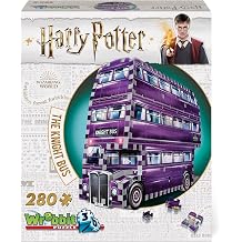 Wrebbit3D | Harry Potter Knight Bus 280pc | 3D Puzzle | Ages 14+, 26 x 7 x 19 cm
